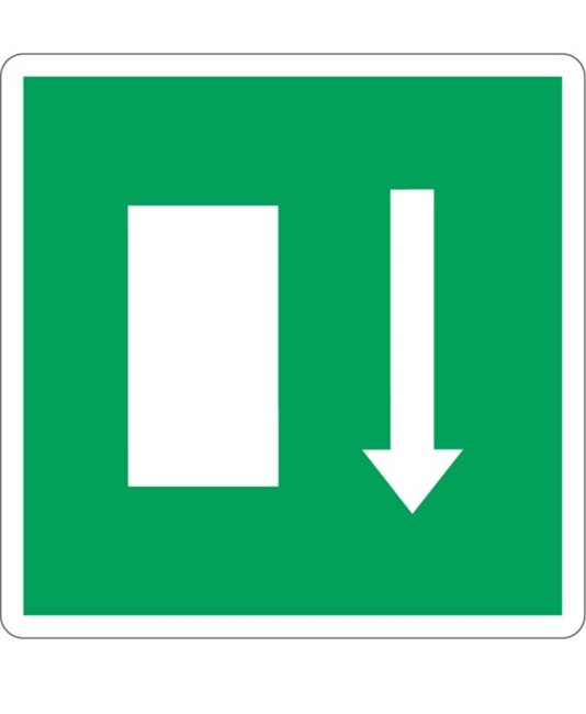 Cartello con simbolo "uscita di emergenza'