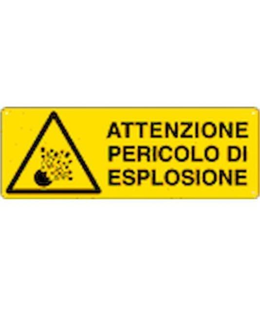 etichette adesive  attenzione pericolo di esplosione