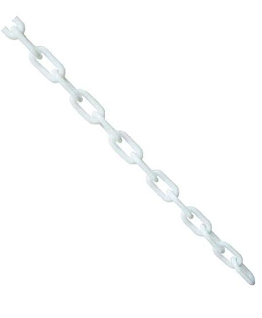 metri di catena in plastica bianca