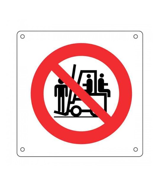 Cartello vietato  trasportare e sollevare persone