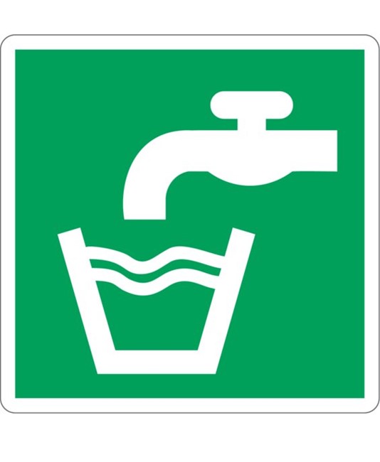 Cartello con simbolo 'acqua potabile