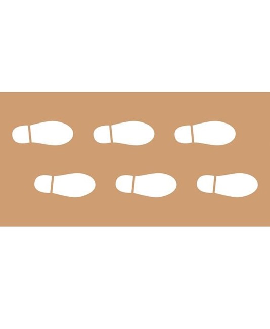 Dima in cartone rinforzato simbolo passaggio pedonale