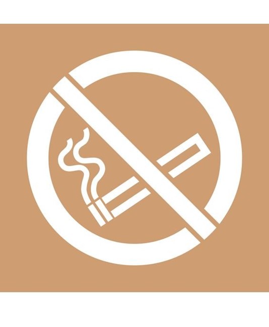 Dima in cartone rinforzato simbolo vietato fumare