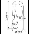 HOOK 60 mm - Connettore Camp