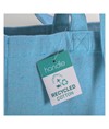 Shopper in cotone riciclato 280 g/m2, manici lunghi e soffietto Handle